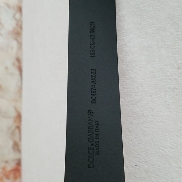 New Dolce&Gabbana Logo Leather Belt